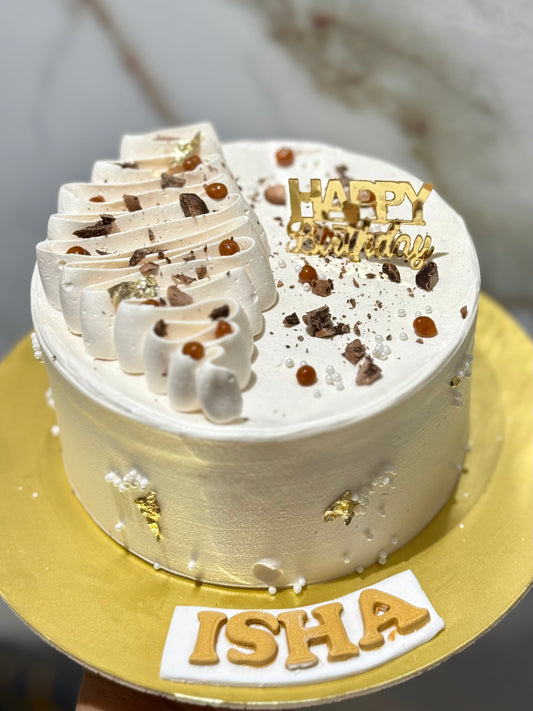 Vanilla Coffee Caramel Cake